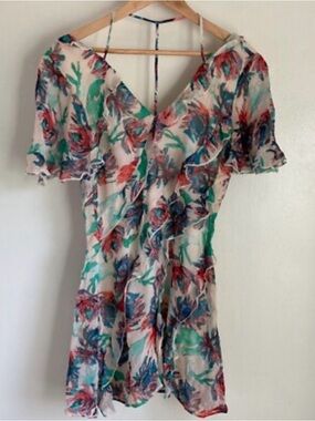 Anthropologie Floral Effortless Mini Dress
